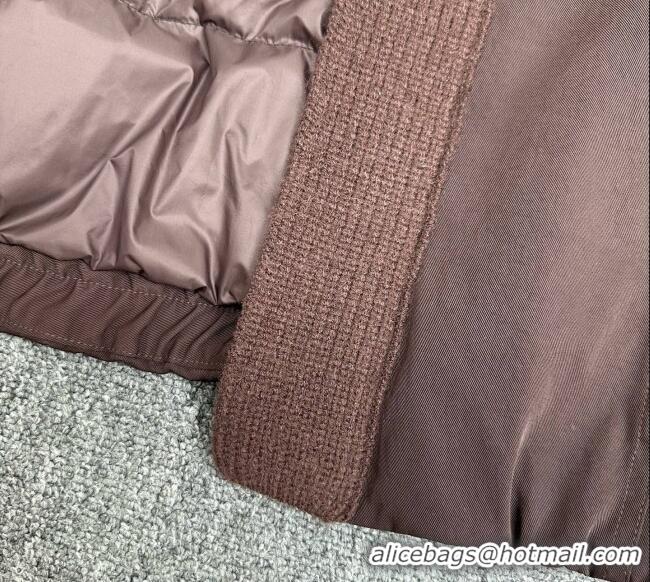 Best Grade Miu Miu Down Jacket MM120233 Brown 2025