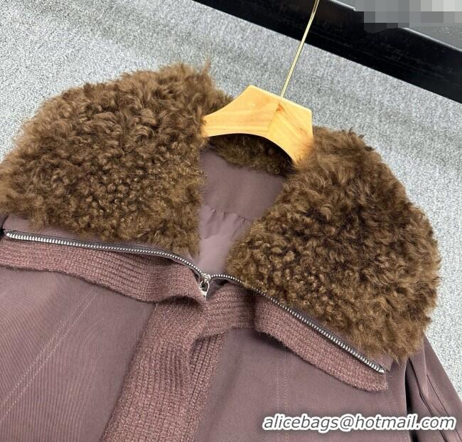 Best Grade Miu Miu Down Jacket MM120233 Brown 2025