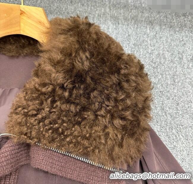 Best Grade Miu Miu Down Jacket MM120233 Brown 2025