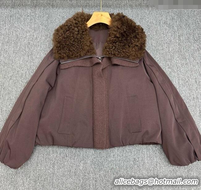 Best Grade Miu Miu Down Jacket MM120233 Brown 2025