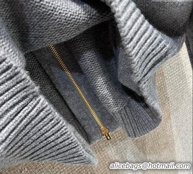 Buy New Cheap Miu Miu Knit Cardigan MM120236 Grey 2025