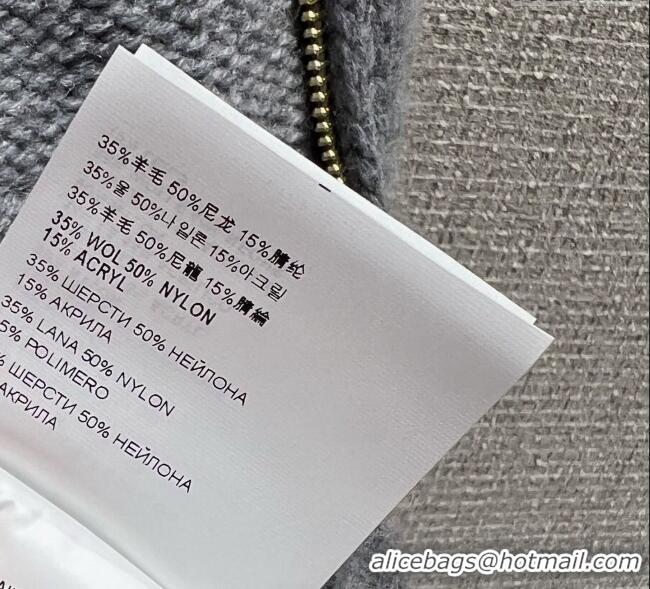 Buy New Cheap Miu Miu Knit Cardigan MM120236 Grey 2025