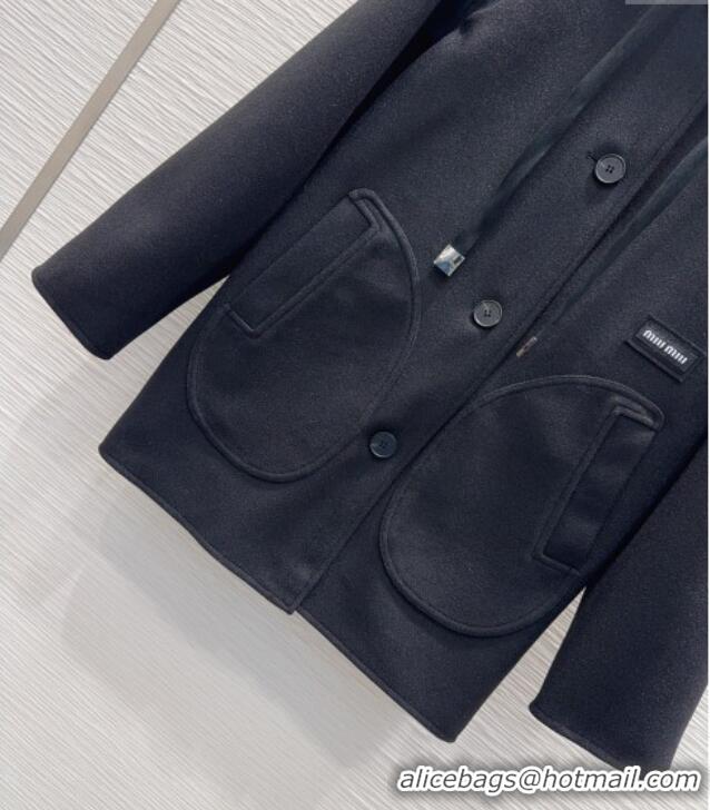 Super Quality Miu Miu Coat MM120224 Black 2025