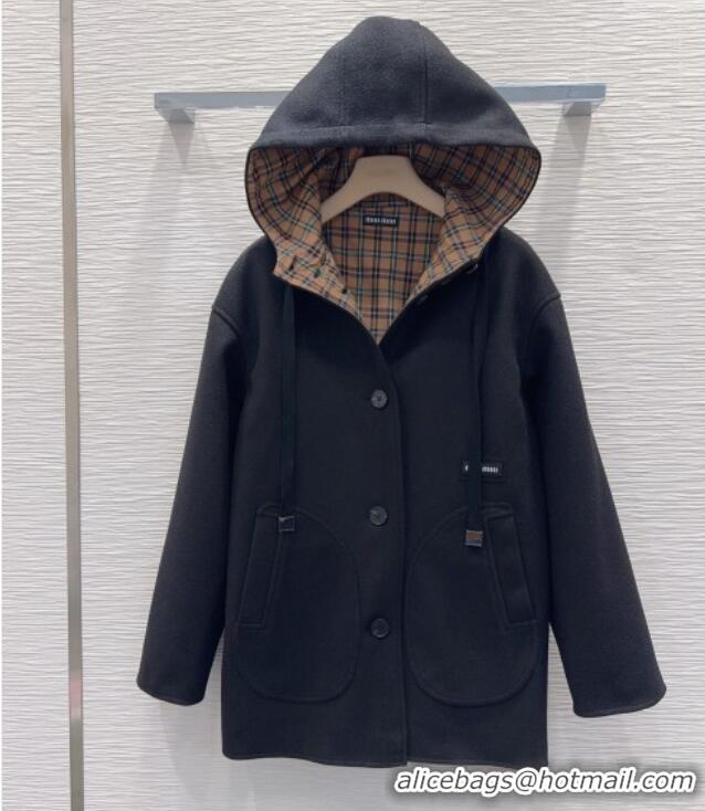 Super Quality Miu Miu Coat MM120224 Black 2025