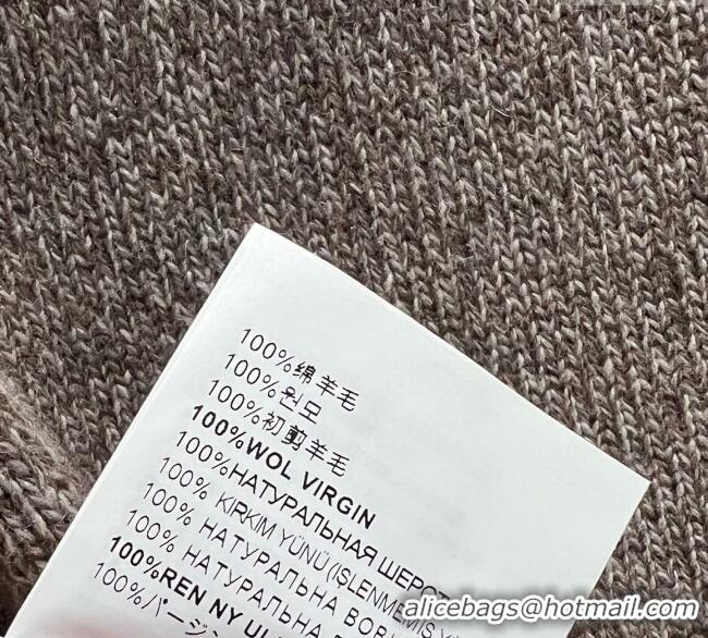 Affordable Price Miu Miu Wool Knit Skirt MM120229 Grey 2025