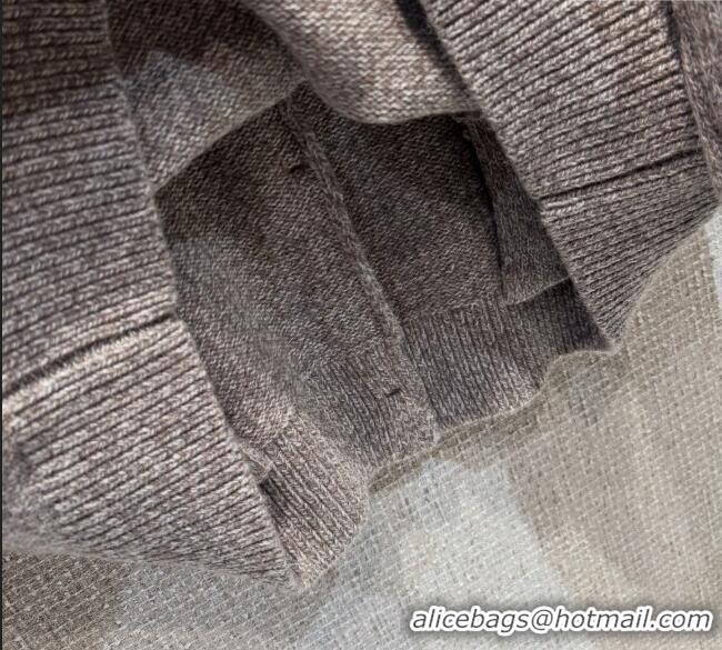 Grade Design Miu Miu Wool Knit Cardigan MM120229 Grey 2025