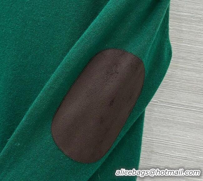 Affordable Price Miu Miu Cashmere Polo Shirt MM120234 Green 2025