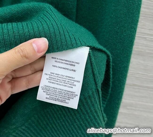 Affordable Price Miu Miu Cashmere Polo Shirt MM120234 Green 2025
