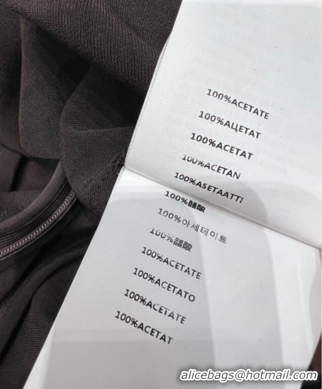 Fashion Discount Miu Miu Long Dress MM120237 Brown 2025