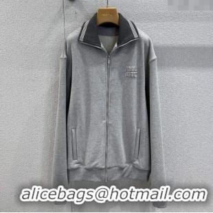 Reasonable Price Miu Miu Oversize Jacket MM120239 Grey 2025