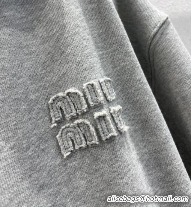 Reasonable Price Miu Miu Oversize Jacket MM120239 Grey 2025
