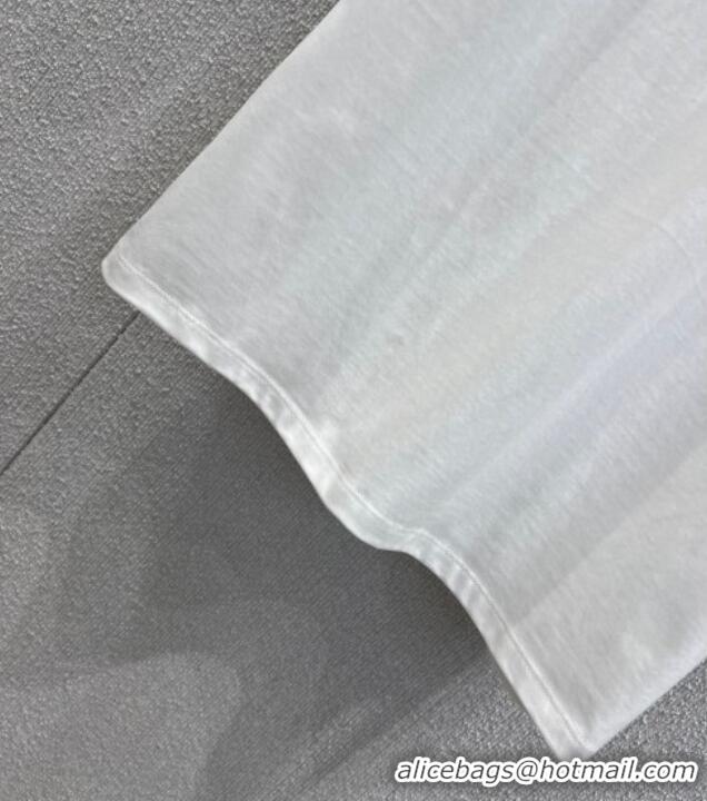 Original Cheap Celine Cotton T-Shirt CE120201 White 2025