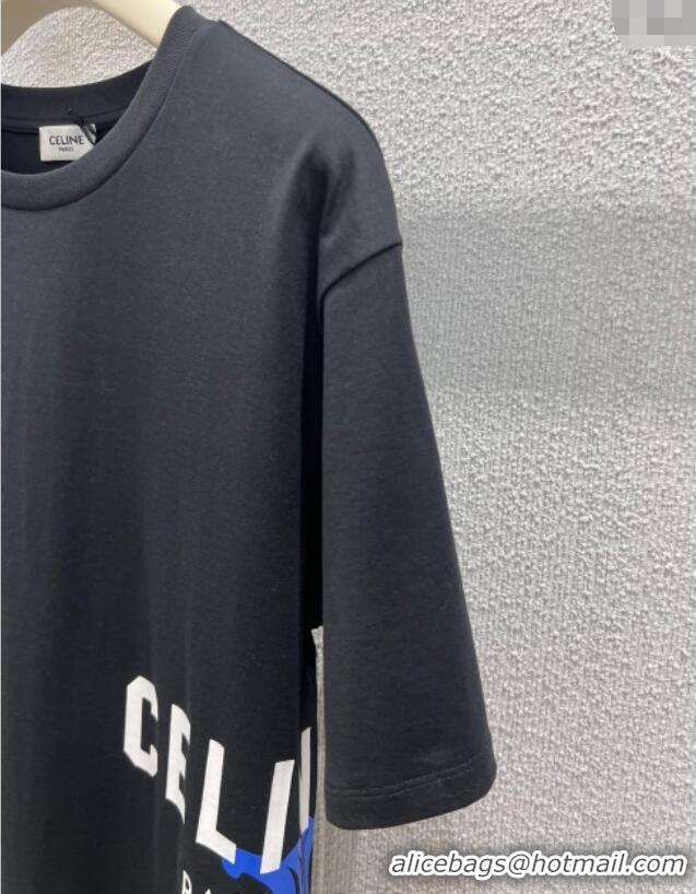 Fashion Discount Celine Cotton T-Shirt CE120201 Black 2025