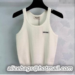 ​Top Quality Miu Miu Cashmere Vest MM120289 White 2025