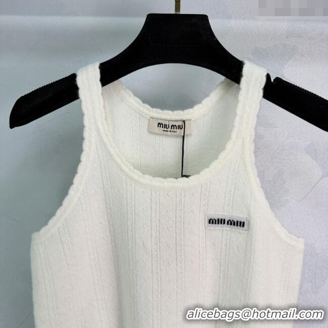 ​Top Quality Miu Miu Cashmere Vest MM120289 White 2025