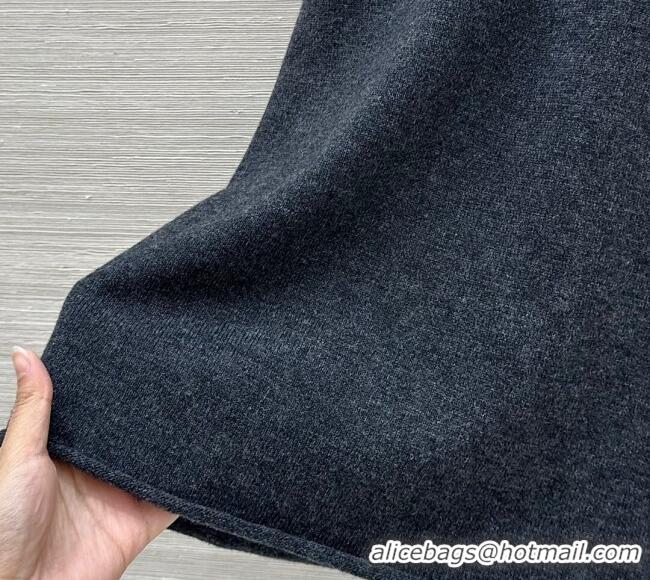 New Fashion Miu Miu Cashmere Vest Dress MM120501 Dark Grey 2025