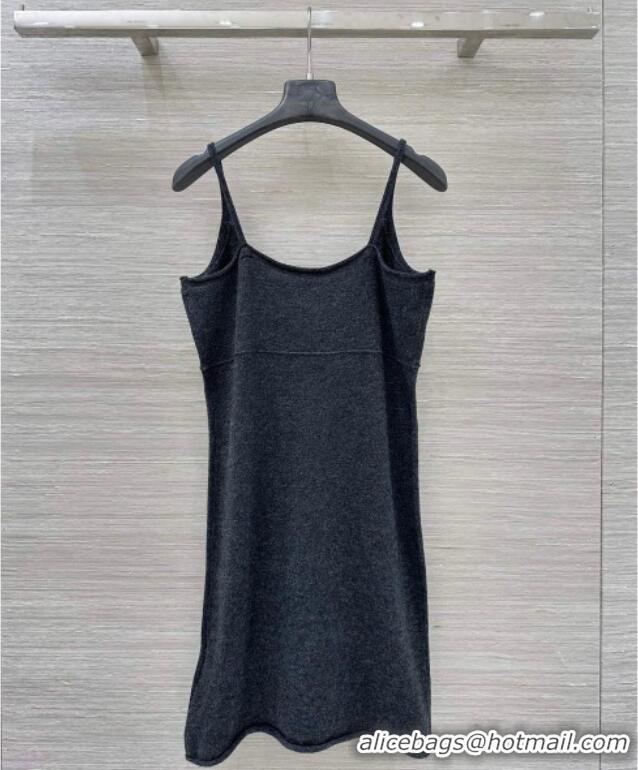New Fashion Miu Miu Cashmere Vest Dress MM120501 Dark Grey 2025