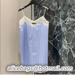 ​Good Looking Miu Miu Striped Dress MM120299 Blue 2025
