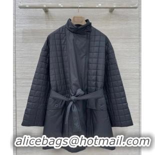 Big Discount Hermes Quilted Coat HS120201 Black 2025