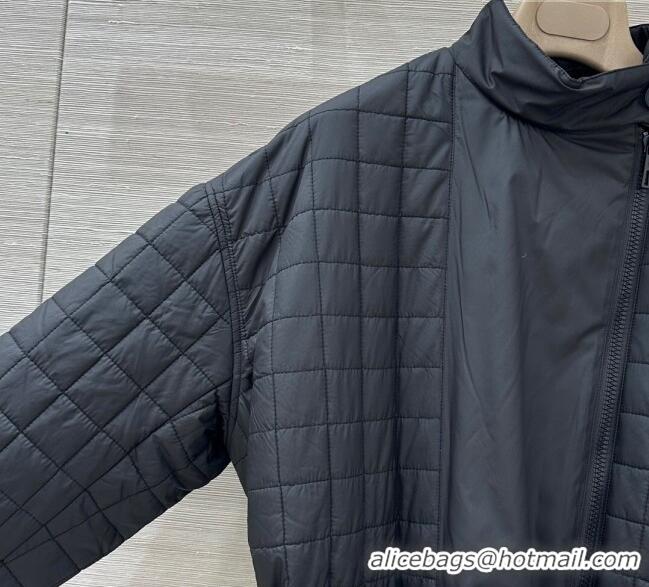 Big Discount Hermes Quilted Coat HS120201 Black 2025