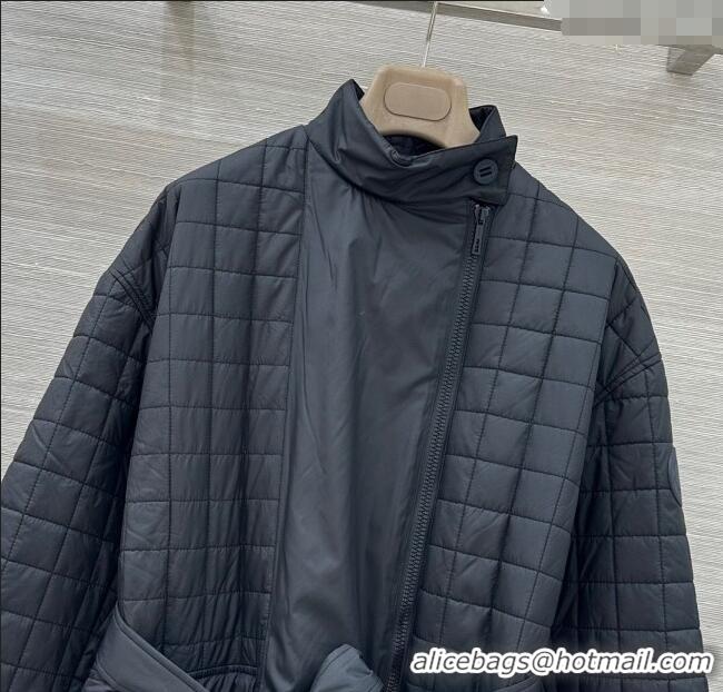 Big Discount Hermes Quilted Coat HS120201 Black 2025