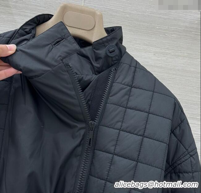 Big Discount Hermes Quilted Coat HS120201 Black 2025