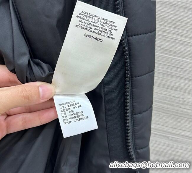 Big Discount Hermes Quilted Coat HS120201 Black 2025