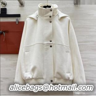 Luxury Cheap Loro Piana Wool Jacket LP120201 White 2025