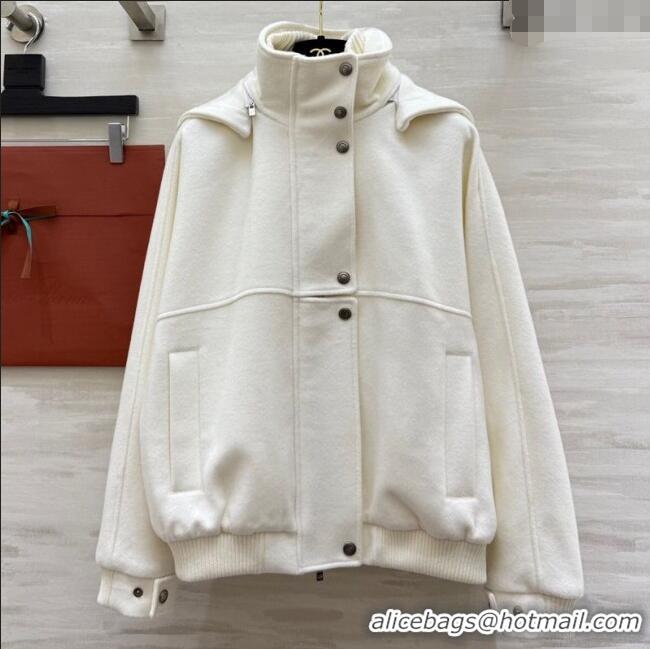 Luxury Cheap Loro Piana Wool Jacket LP120201 White 2025