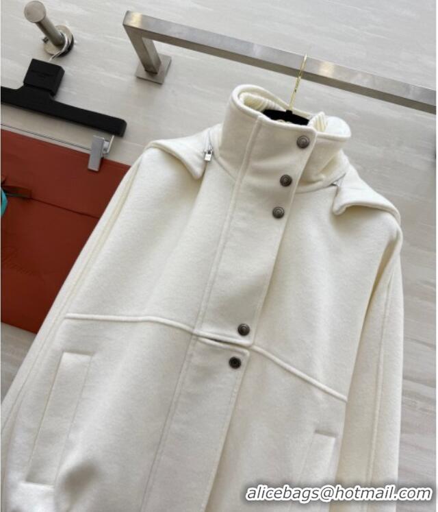 Luxury Cheap Loro Piana Wool Jacket LP120201 White 2025