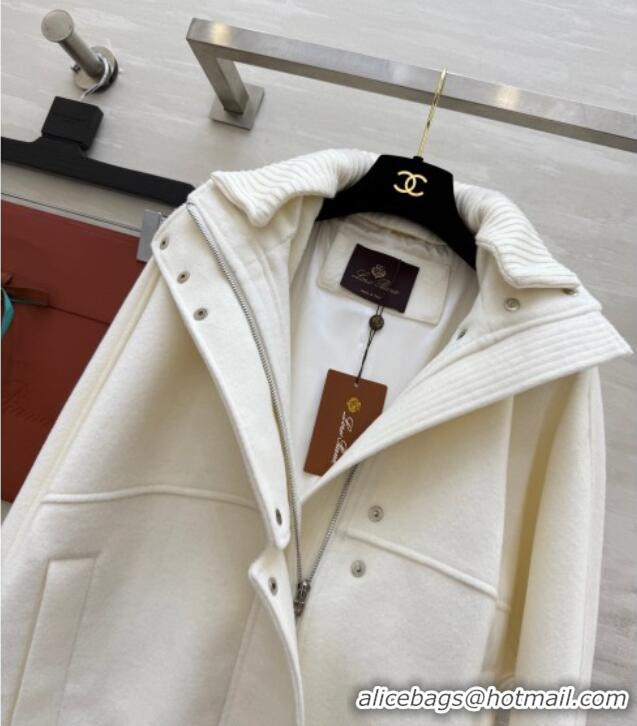 Luxury Cheap Loro Piana Wool Jacket LP120201 White 2025