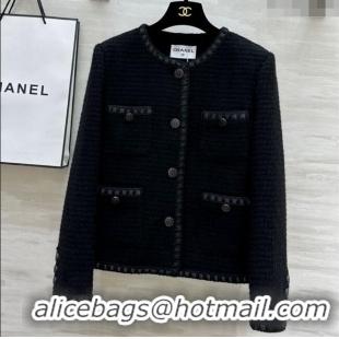 Famous Brand Chanel Tweed Jacket D112705 Black 2025