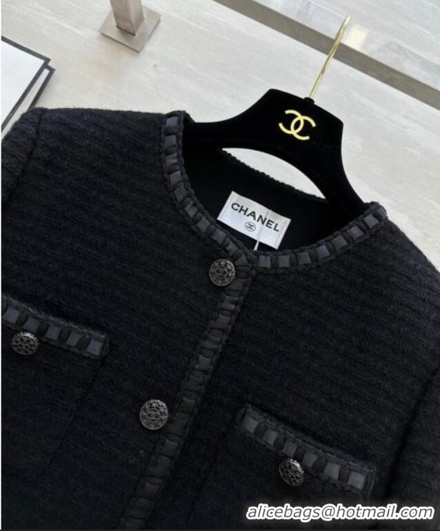 Famous Brand Chanel Tweed Jacket D112705 Black 2025