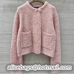 Buy Fashionable Chanel Wool & Cashmere Cardigan CH112710 Pink 2025
