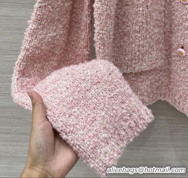 Buy Fashionable Chanel Wool & Cashmere Cardigan CH112710 Pink 2025