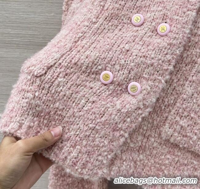 Buy Fashionable Chanel Wool & Cashmere Cardigan CH112710 Pink 2025