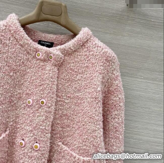 Buy Fashionable Chanel Wool & Cashmere Cardigan CH112710 Pink 2025
