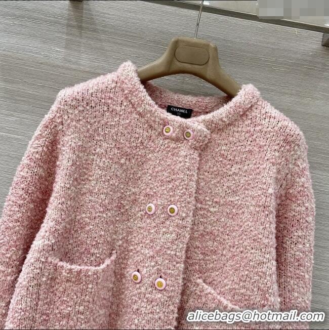 Buy Fashionable Chanel Wool & Cashmere Cardigan CH112710 Pink 2025