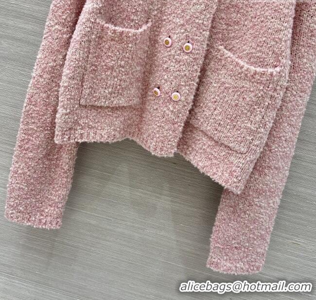 Buy Fashionable Chanel Wool & Cashmere Cardigan CH112710 Pink 2025