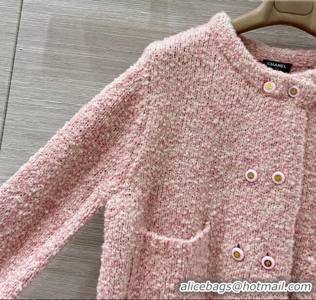 Buy Fashionable Chanel Wool & Cashmere Cardigan CH112710 Pink 2025