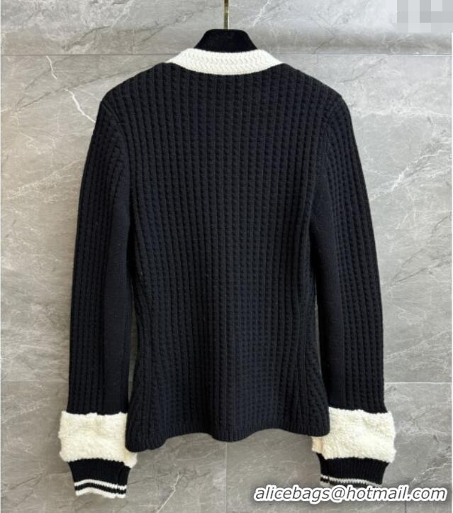 Promotional Chanel Sweater with Bow CH112712 Deep Blue 2025