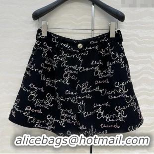 Fashion Discount Chanel Wool Shorts CH112720 Black 2025