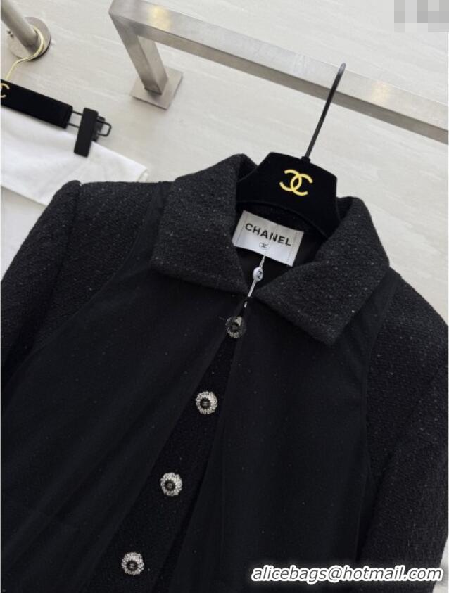 Good Product Chanel Tweed Jacket CH112724 Black 2025