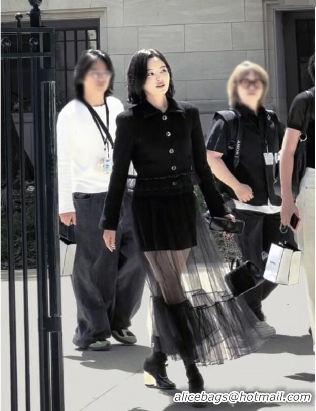 Good Product Chanel Tweed Jacket CH112724 Black 2025