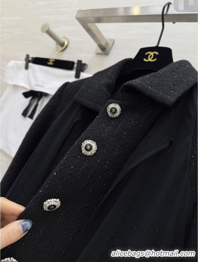 Good Product Chanel Tweed Jacket CH112724 Black 2025