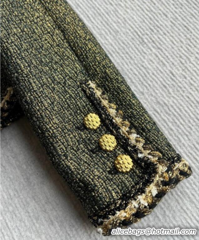 Unique Discount Chanel Tweed Jacket CH120102 Green 2025