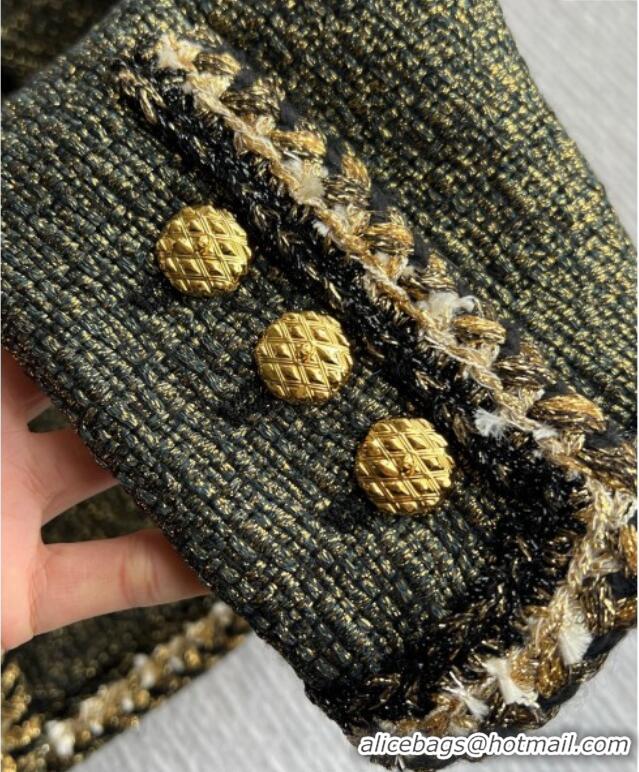 Unique Discount Chanel Tweed Jacket CH120102 Green 2025
