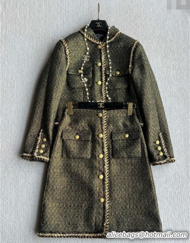 Unique Discount Chanel Tweed Jacket CH120102 Green 2025