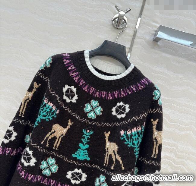 Grade Design Chanel Wool Cashmere Sweater CH120125 Brown 2025