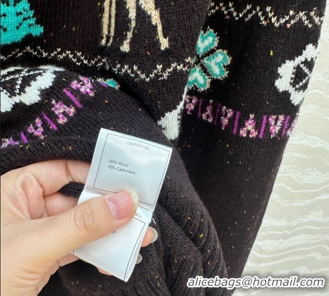 Grade Design Chanel Wool Cashmere Sweater CH120125 Brown 2025